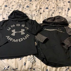 Boys long sleeved under Armour shirts